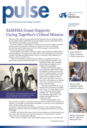 Drexel University College of Medicine Pulse Magazine Fall/Winter 2021